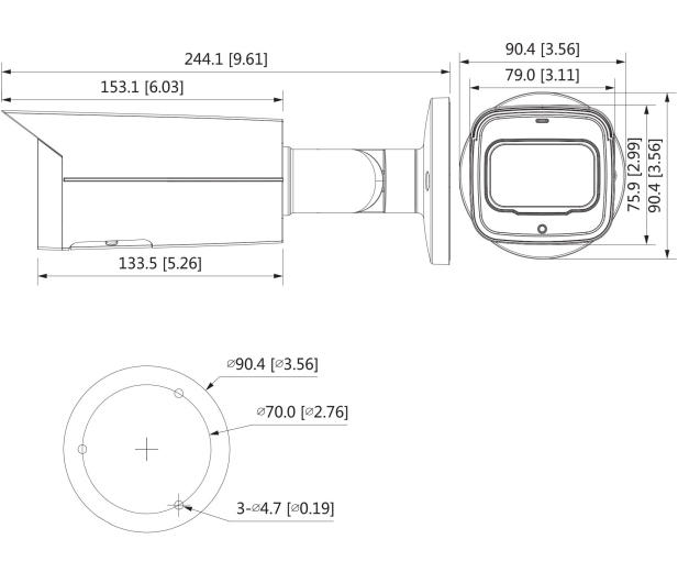 Dahua Lite HFW2431T 2,7-13,5mm 4MP/IR60/IP67/PoE+/IVS - 555072 - zdjęcie 2